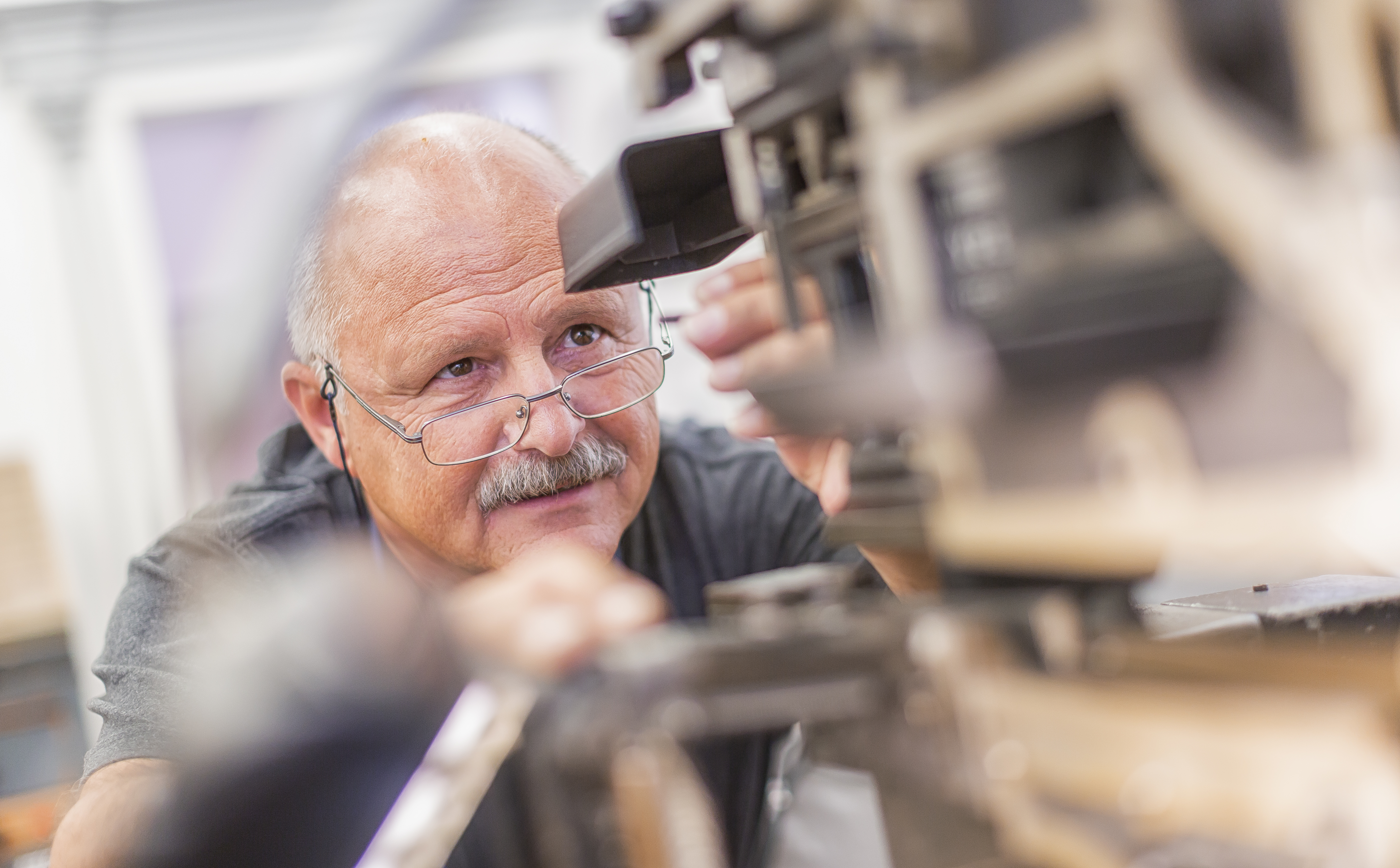 Drucker im LWL-Freilichtmuseum Hagen