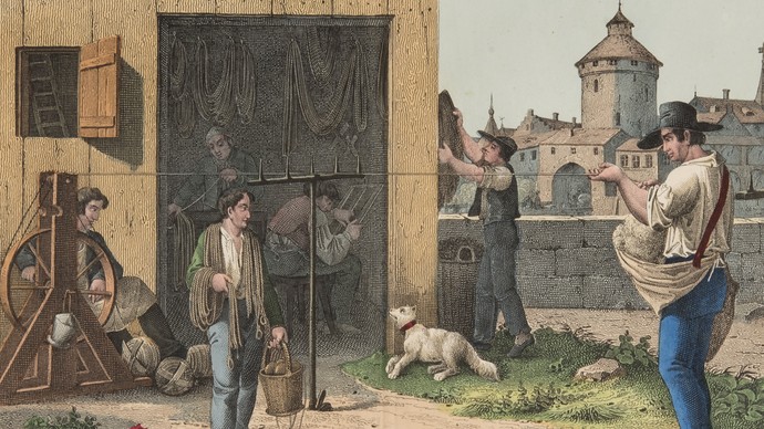 Lithografie aus dem 19. Jahrhundert
Bildnachweis: LWL-Freilichtmuseum Hagen