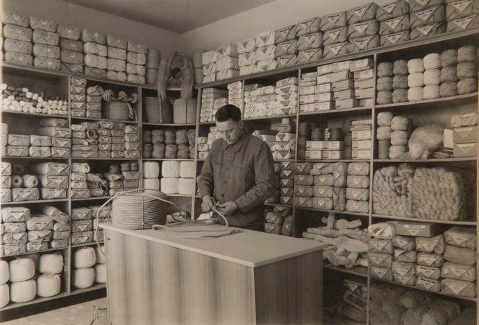 Blick in das Ladenlokal der Seilerei Surkamp
Bildnachweis: LWL-Freilichtmuseum Hagen